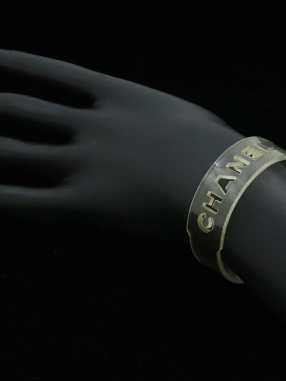 CHANEL transparent rubber